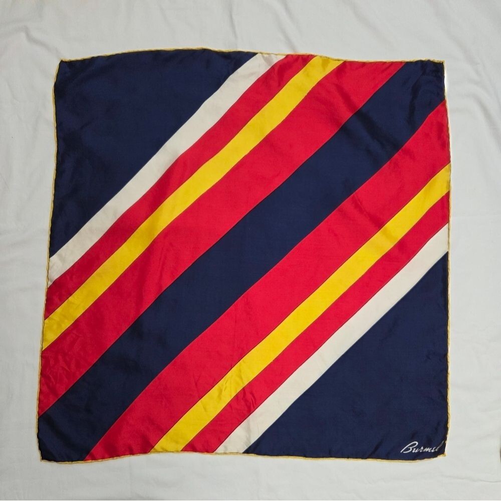 Burmel Silk Made in Italy Square Scarf